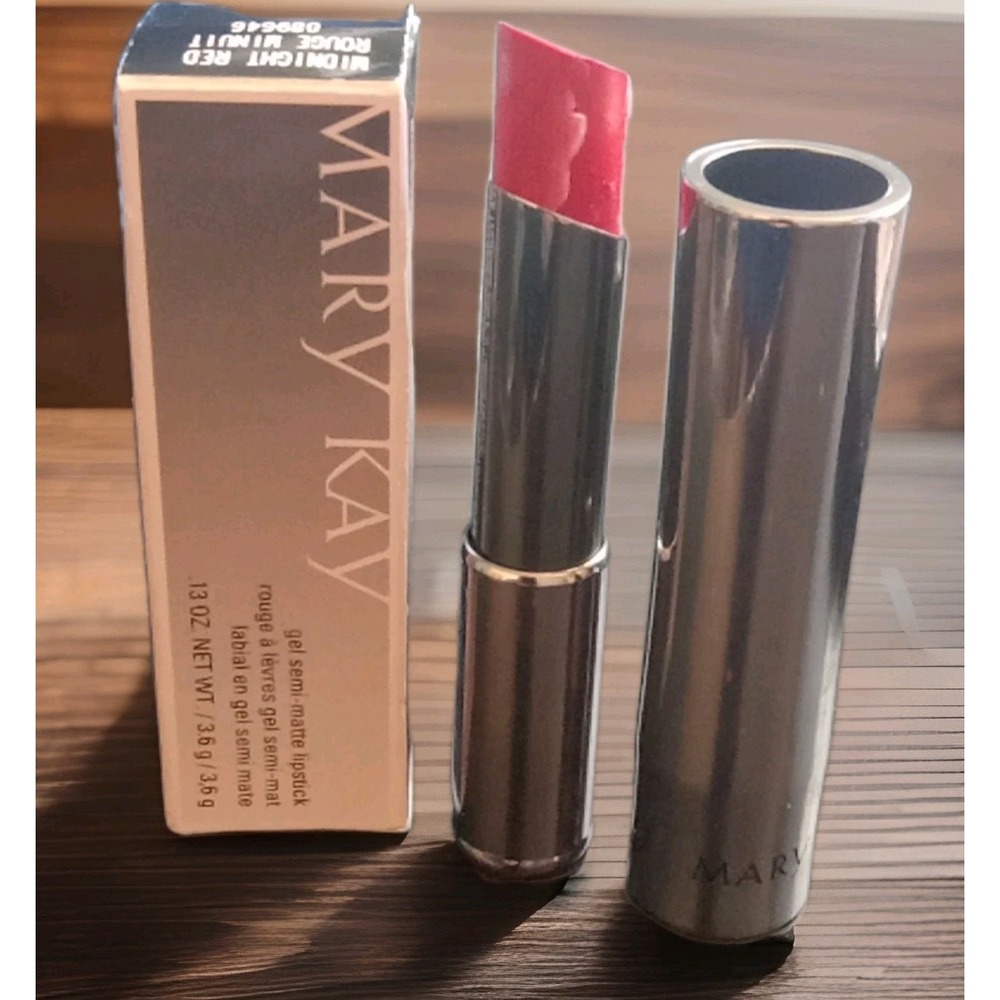 Mary Kay Gel Semi-Matte Lipstick – Midnight Red‎ Full Size NIB